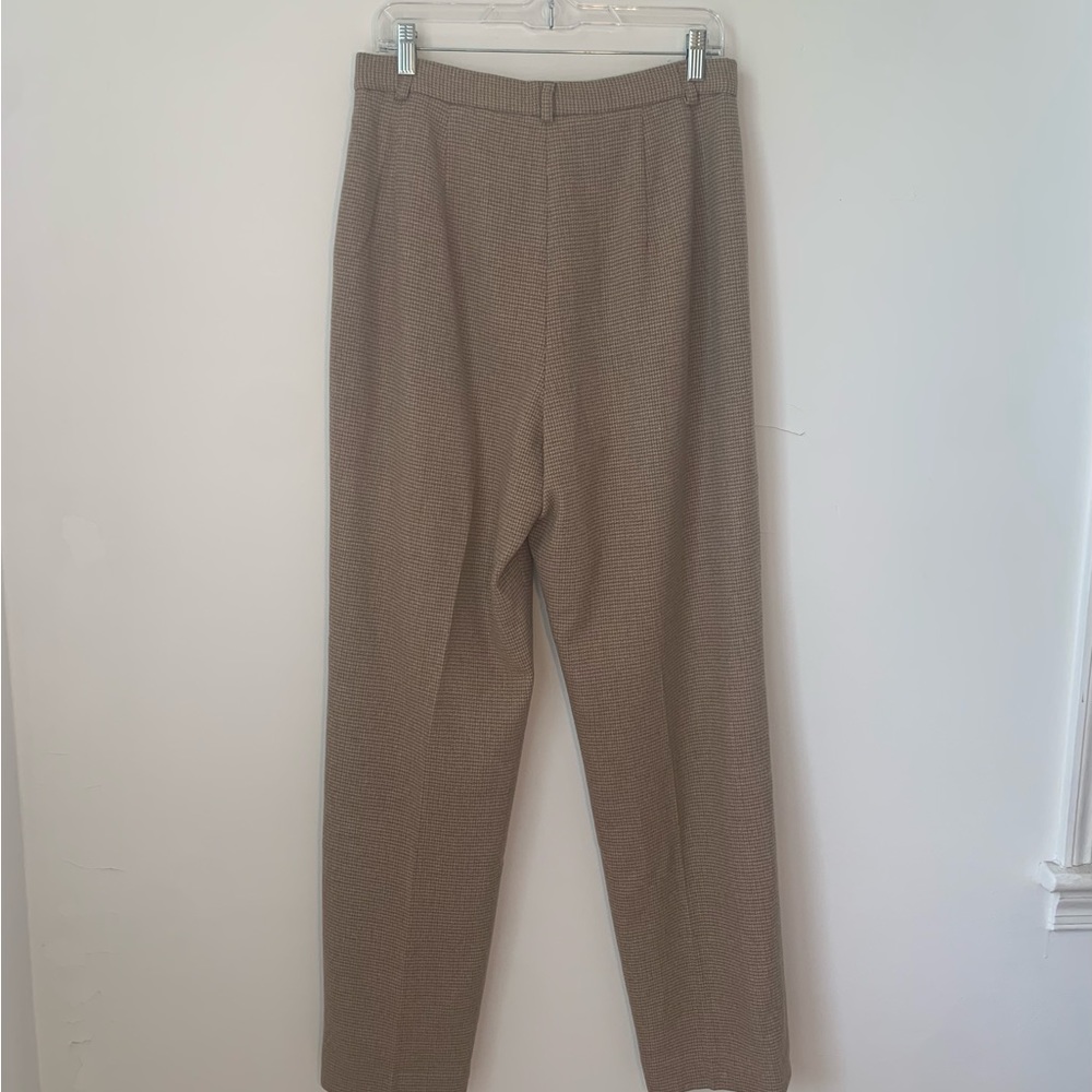 Vintage Pendleton Wool Houndstooth Camel Pants Li… - image 6